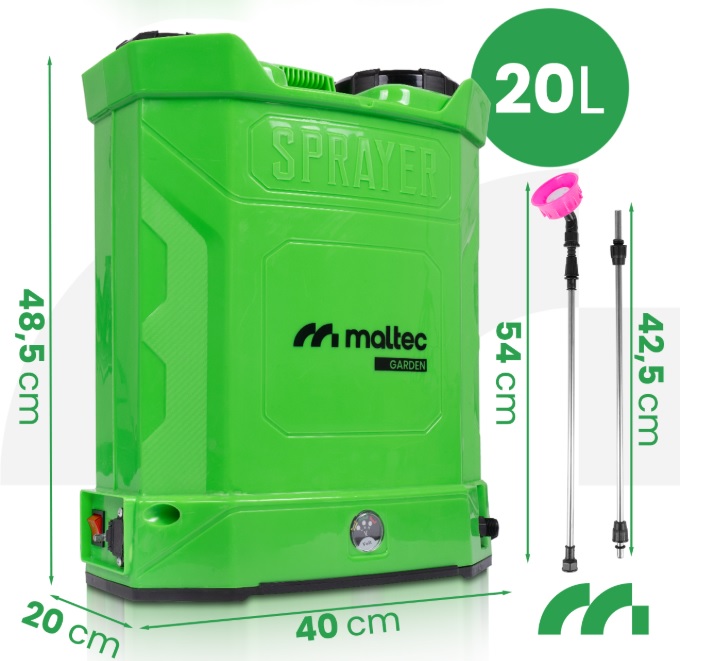 Maltec APK-113886 Akumulátorový zádový postřikovač 20L 2